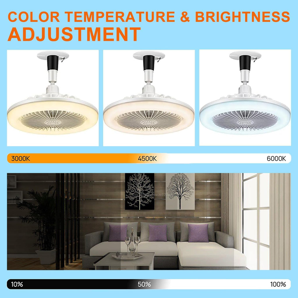 Ventilador de techo con luz